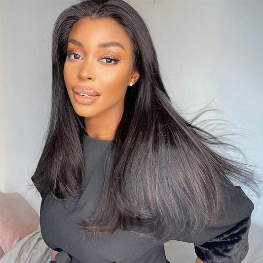 4x4 Lace Front Human Hair Closure Wigs Straight - wigirlhair