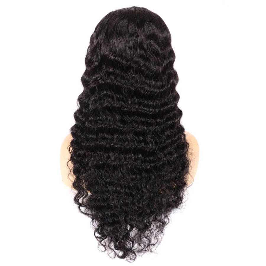 4x4 Lace Front Human Hair Closure Wigs Deep Wave - wigirlhair