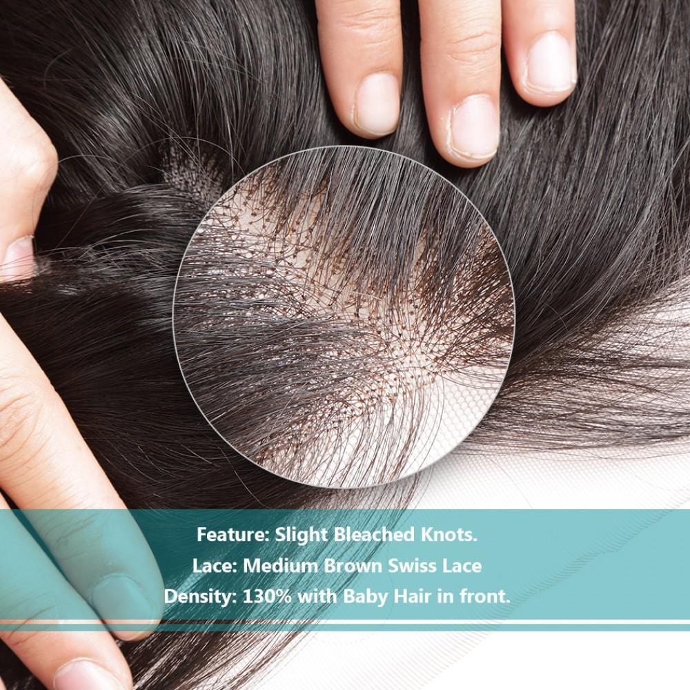 7A 4 Bundles Brazilian Hair With Frontal Straight - wigirlhair