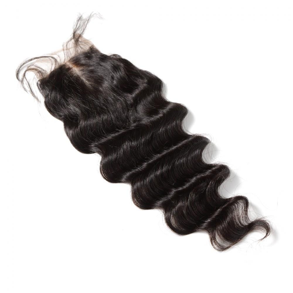 7A 3 Bundles Hair Weave Brazilian Hair With Lace Closure Loose Wave