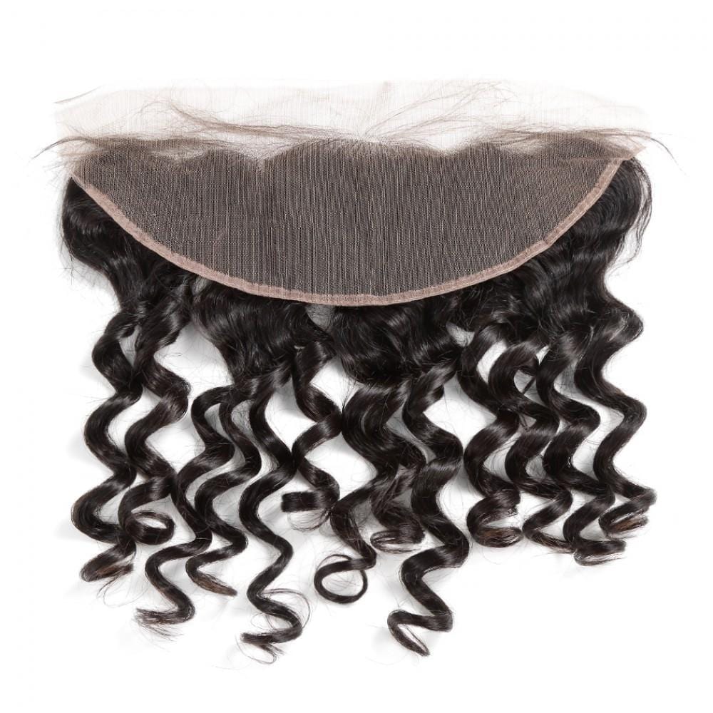 7A 2 Bundles Brazilian Hair With Frontal Loose Wave