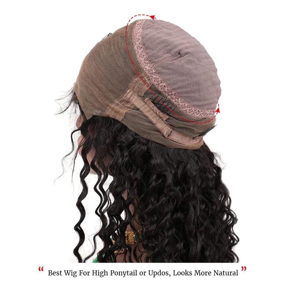 250% Deep Wave 360 Lace Frontal Wigs Pre-plucked Human Hair Wig-wigirlhair
