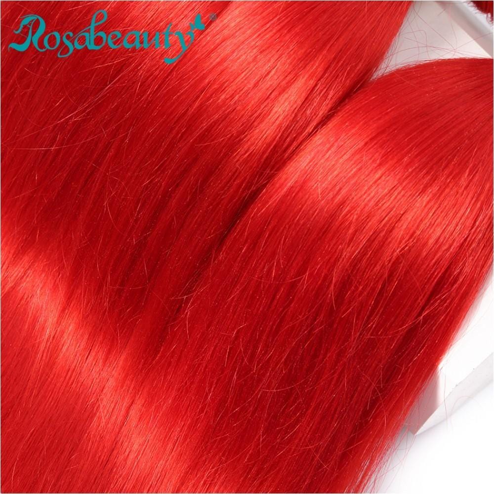8A #Red Straight Hair Bundles