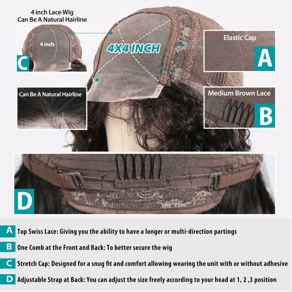 4x4 #1B/27 Ombre Lace Front Wig Afro Curly Virgin Human Hair - wigirlhair