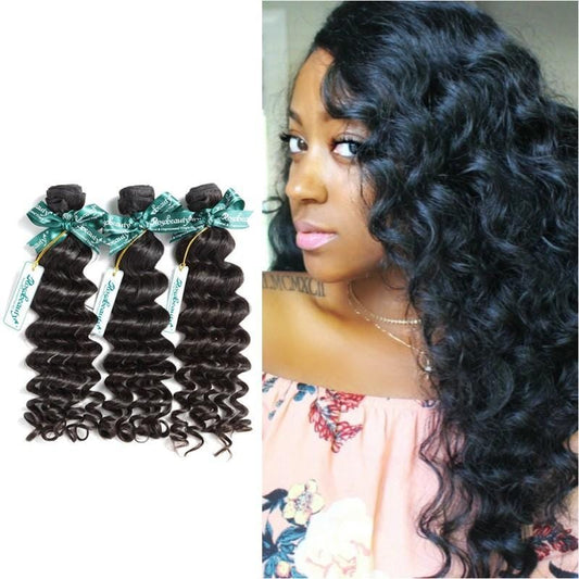8A Hair Weave Brazilian Hair Loose Curly