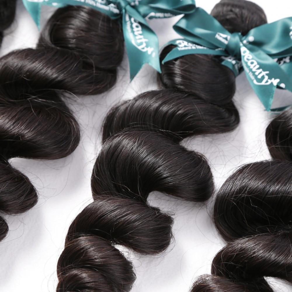 8A Hair Weave Peruvian Hair Loose Wave