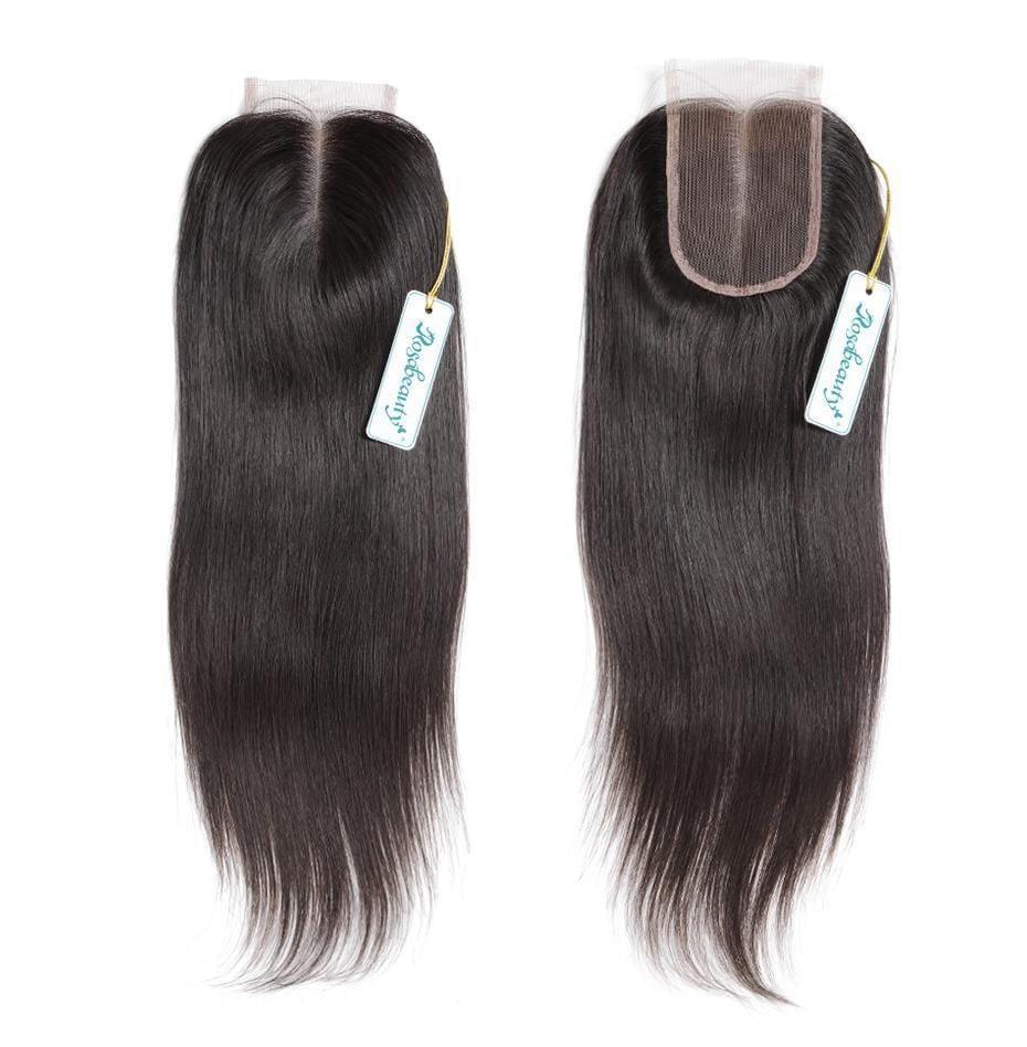 7A 3 Bundles Hair Weave Brazilian Hair With Lace Closure Straight