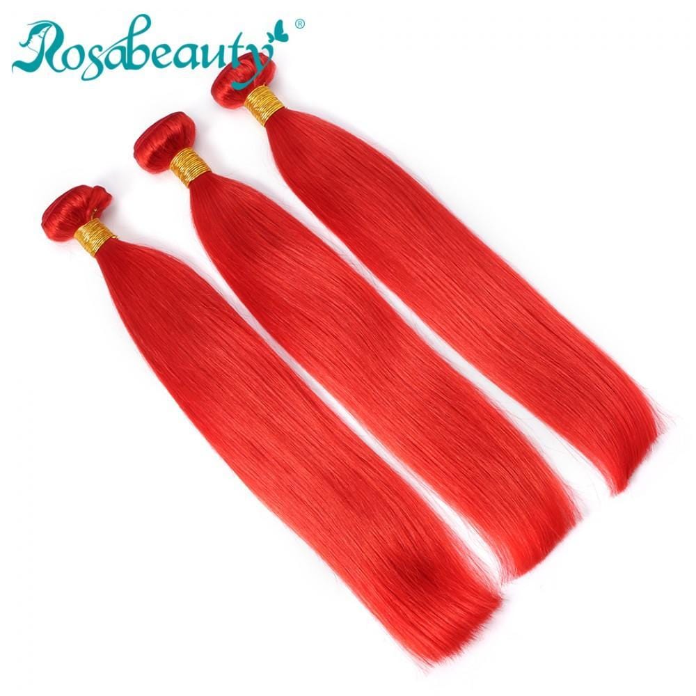 8A #Red Straight Hair Bundles