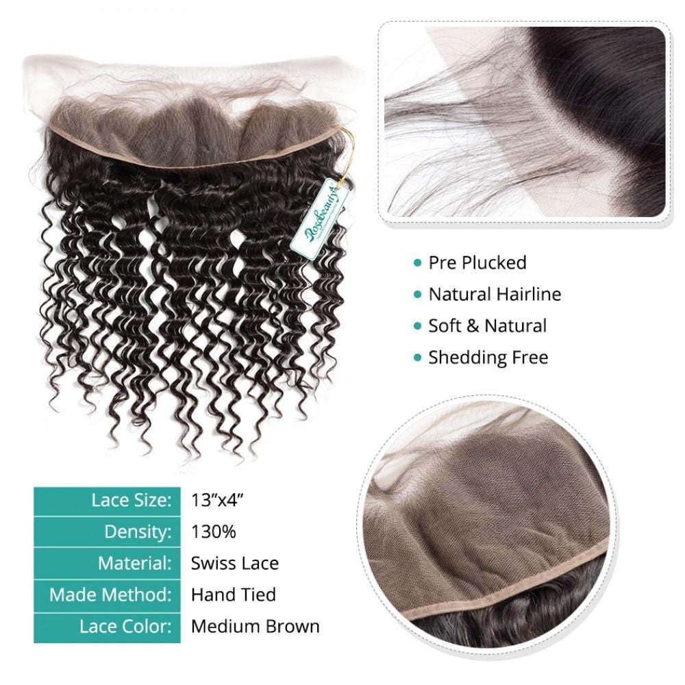 13x4 Lace Frontal Brazilian Hair Deep Wave