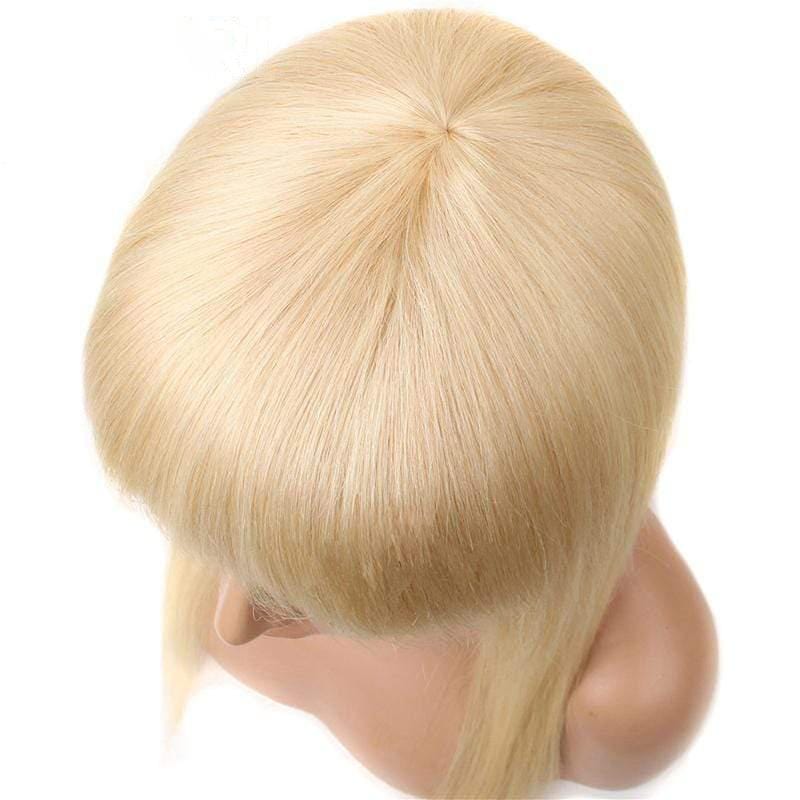 613 Blonde Bob Bang Wigs Virgin Human Hair-wigirlhair