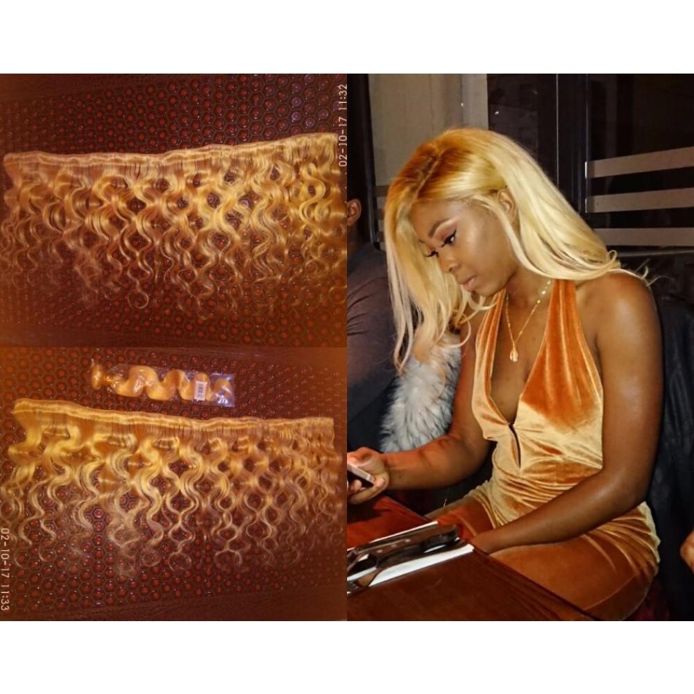 8A #613 Blonde Body Wave Hair Bundles  4-5 Bundles