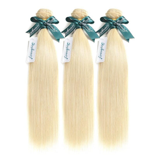 8A #613 Blonde Straight Hair Bundles  1-3 Bundles