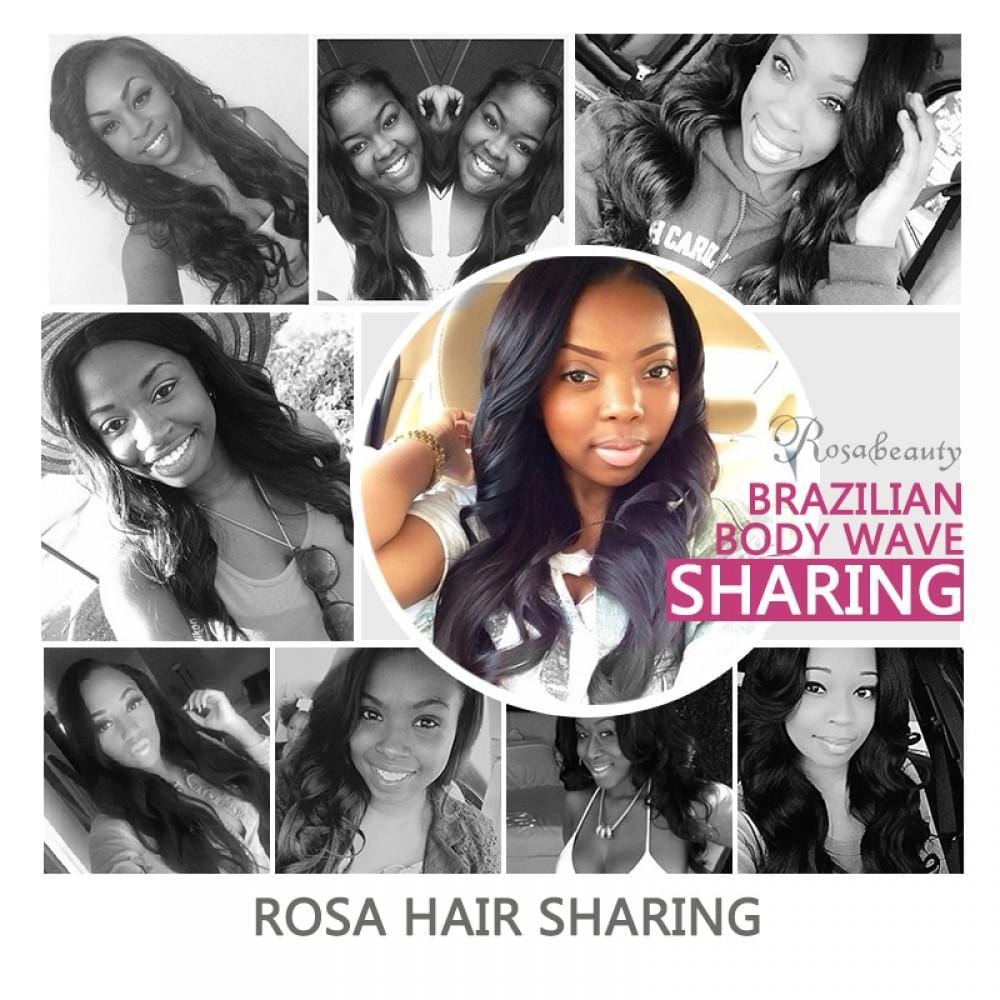 7A 4 Bundles Hair Weave Brazilian Hair With Silk Base Closure Body Wave