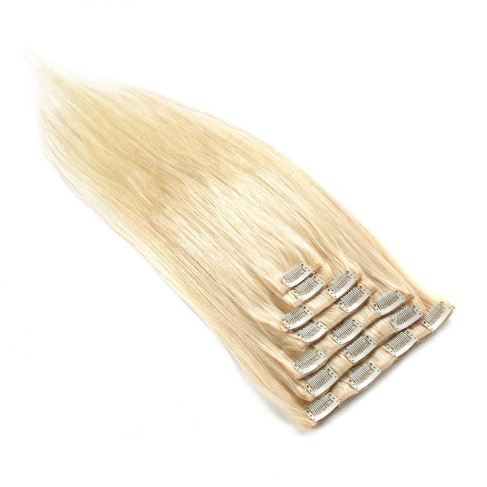 #1B 70G Brazilian Hair Straight Clip in Hair Extension 7PSet