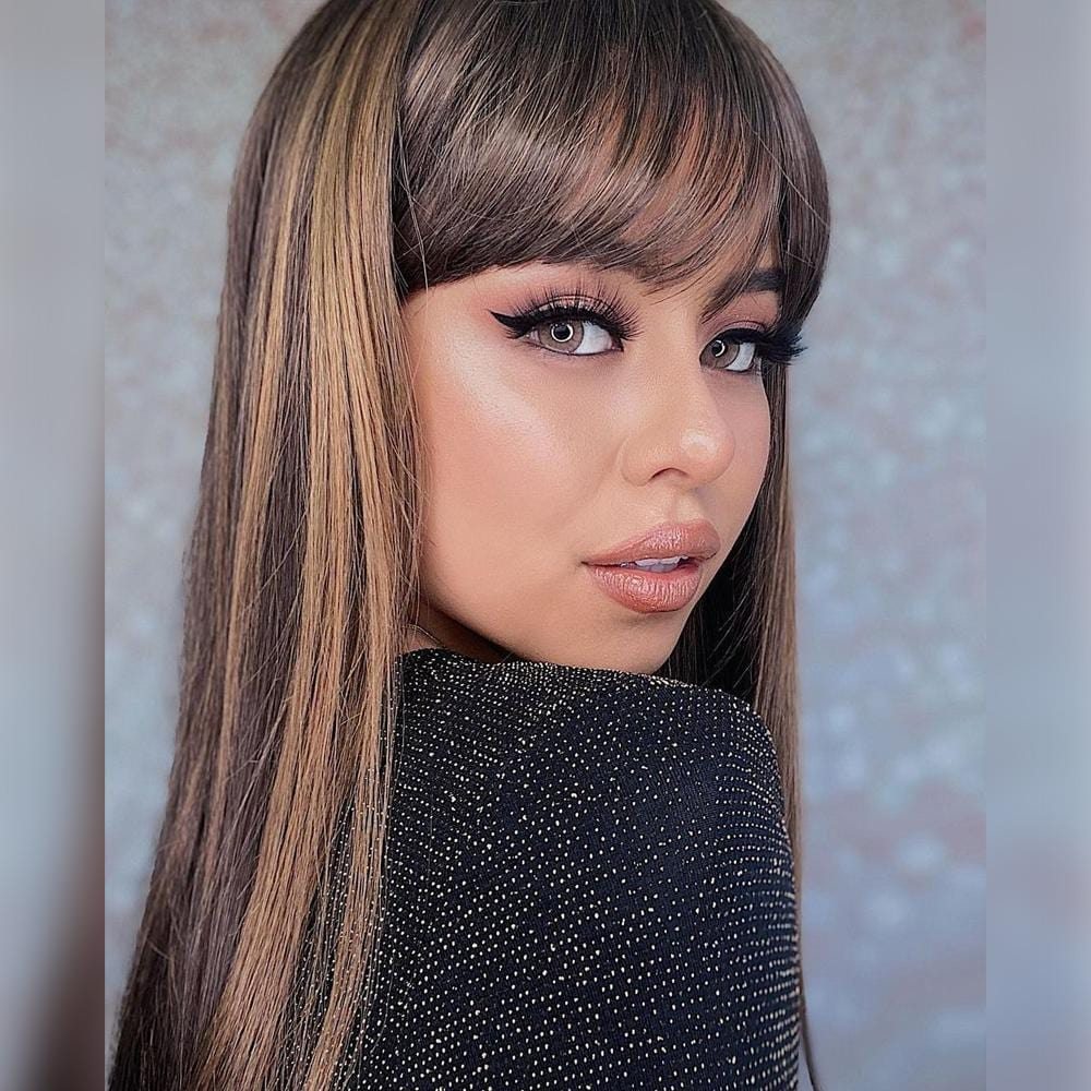 Balayage Color Highlights Glueless Wig With Band - wigirlhair