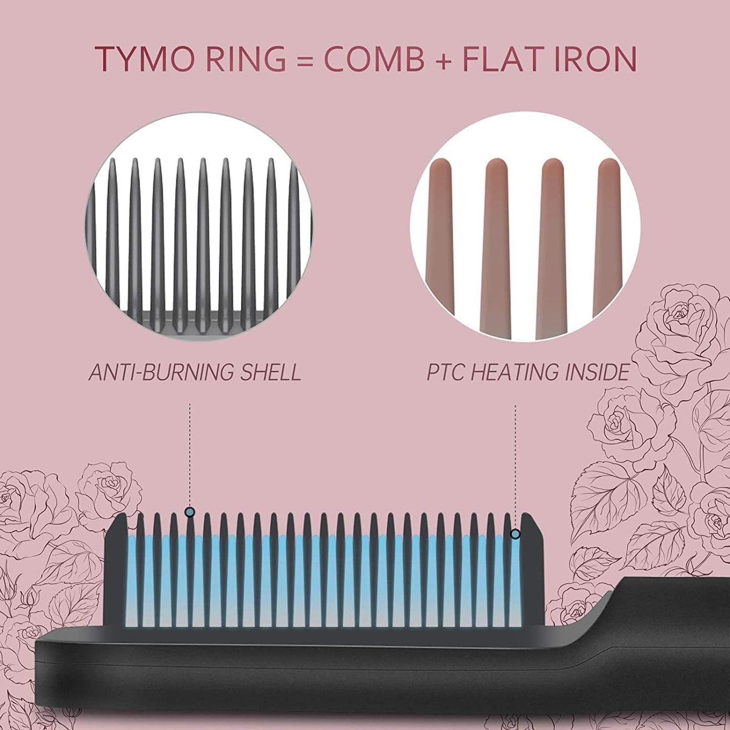 Hot Hair Comb Straightener