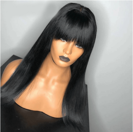 Silk Base Top Bang Wig Virgin Human Hair - wigirlhair