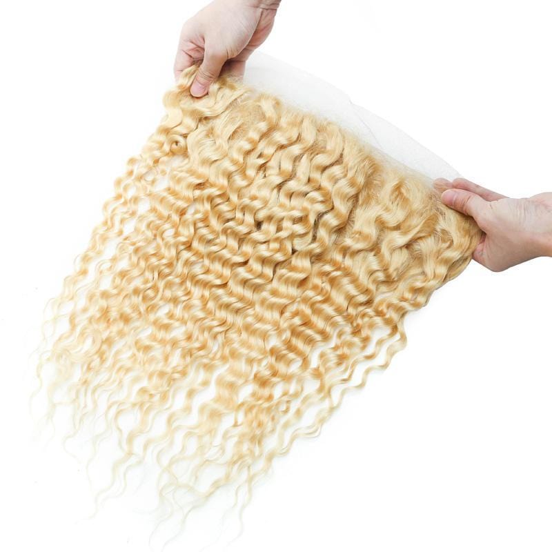 #613 Blonde 13x4 Lace Frontal Deep Wave - wigirlhair