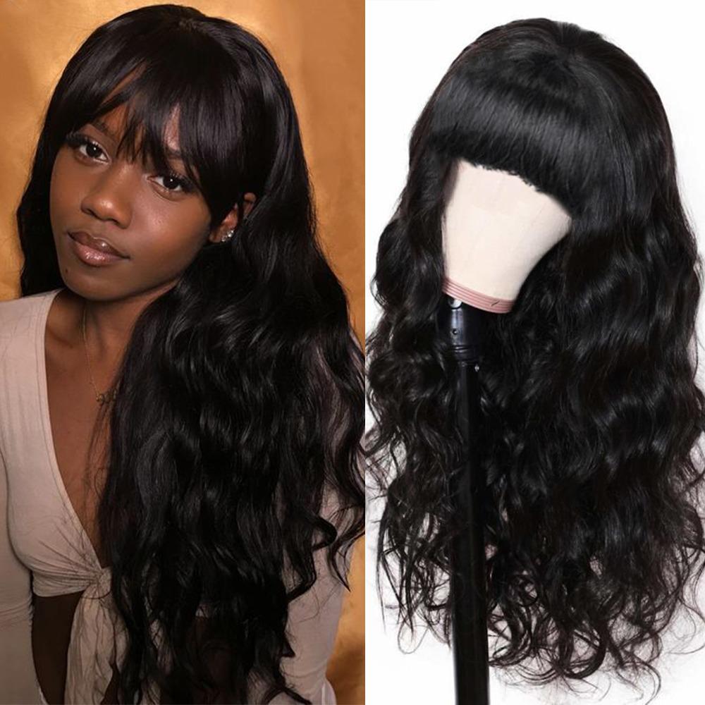 Full Machine Made Wig Body Wave Human Hair - wigirlhair