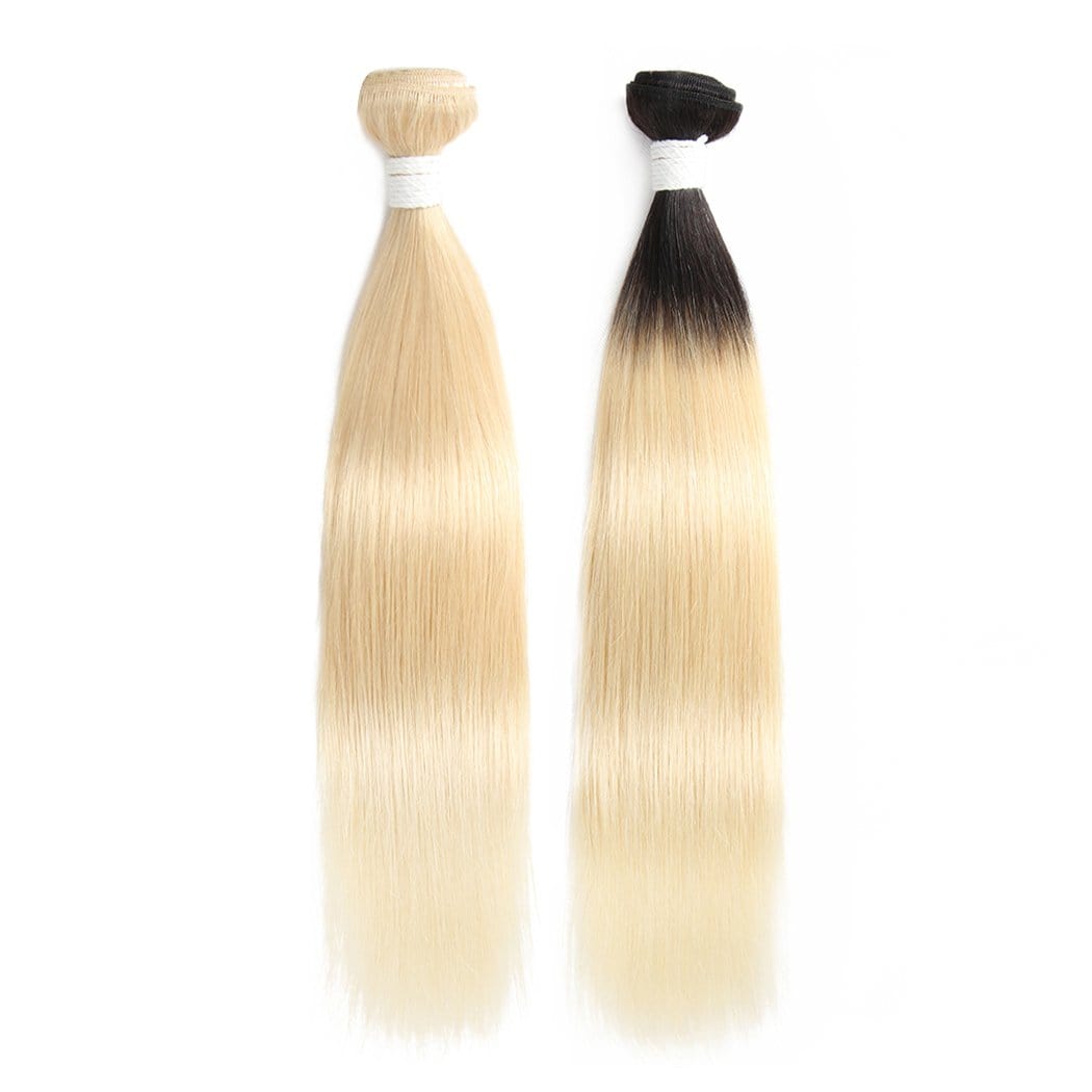 8A #T1B/613 Straight Hair Bundles 3:7 - wigirlhair
