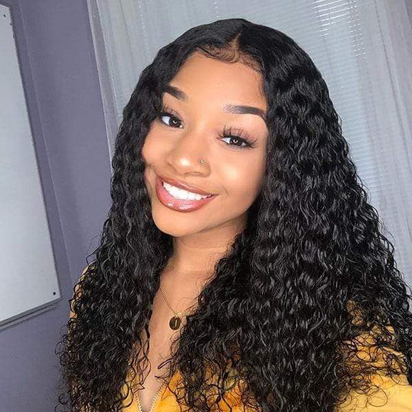200% 13X4 Deep Wave Lace Front Human Hair Wigs Pre-plucked with Baby Hair Lace Wigs-wigirlhair