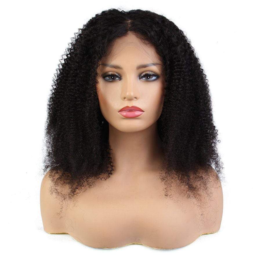 Kinky Curly 13x4 Lace Front Human Hair Wigs Pre-Plucked With Baby Hair Lace Wigs