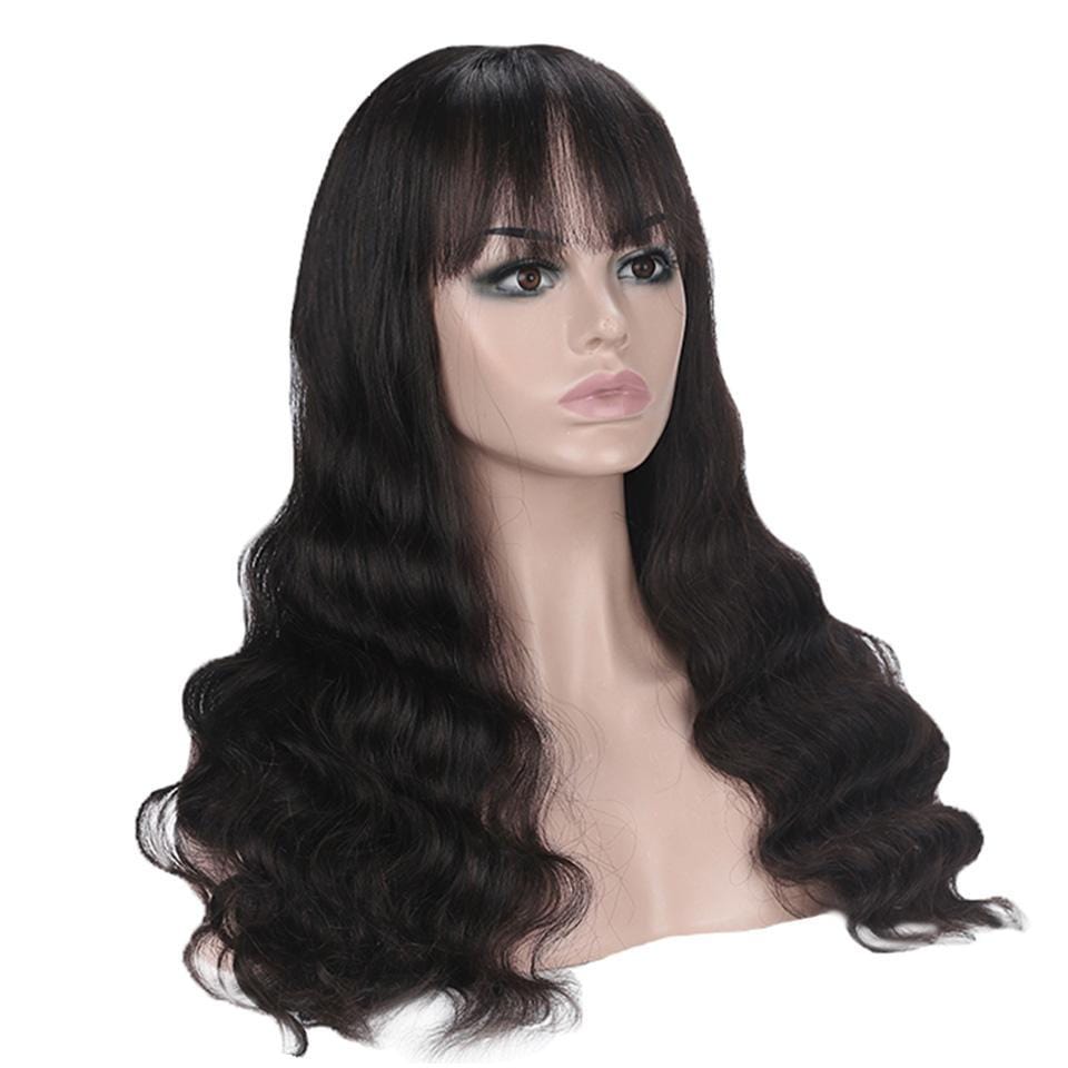 Full Machine Made Wig Body Wave Human Hair - wigirlhair
