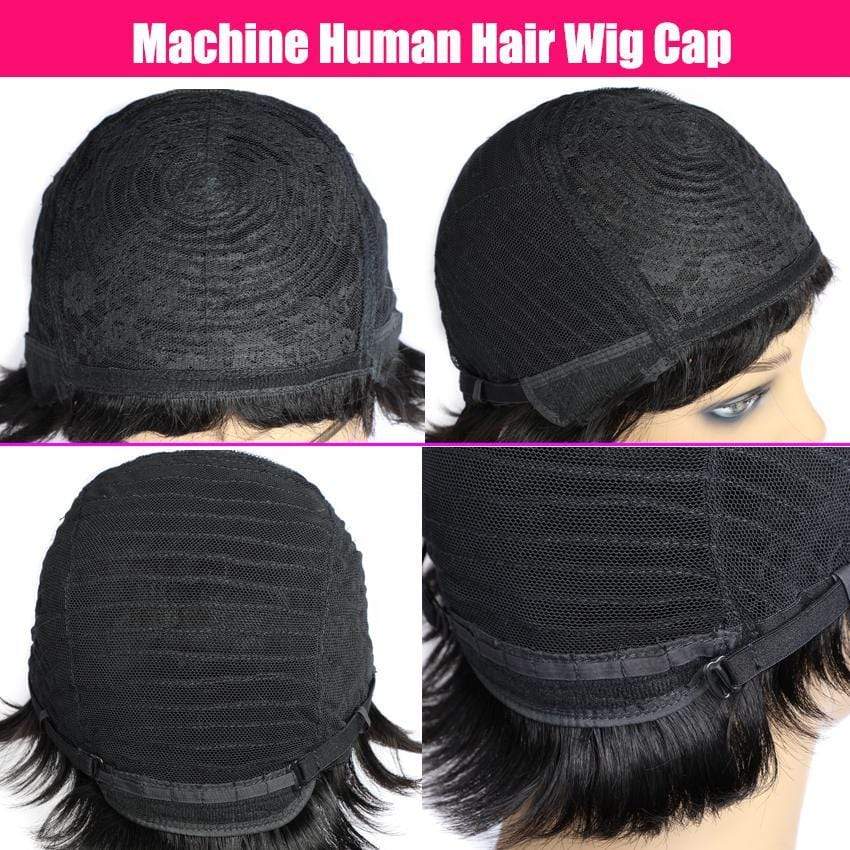 Full Machine Made Wig Straight Human Hair - wigirlhair