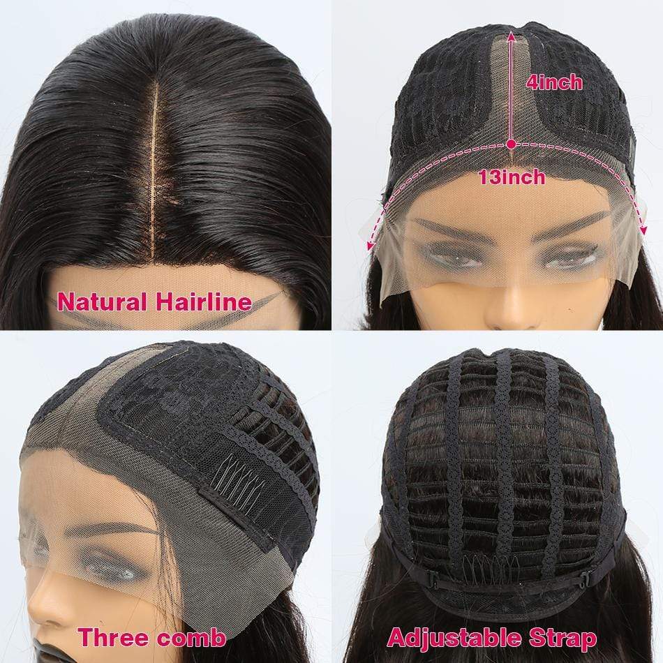 T Part 13x4 Bob Wig Straight Virgin Human Hair-wigirlhair