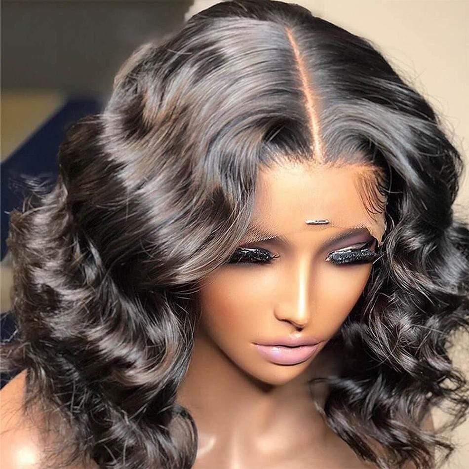 4x4 Body Wave Bob Wig Human Hair Wigs - wigirlhair