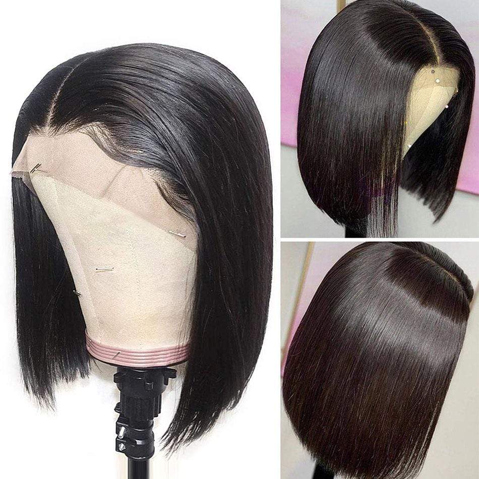 2x6 Straight Bob Wig Human Hair Silky Blunt Cut - wigirlhair