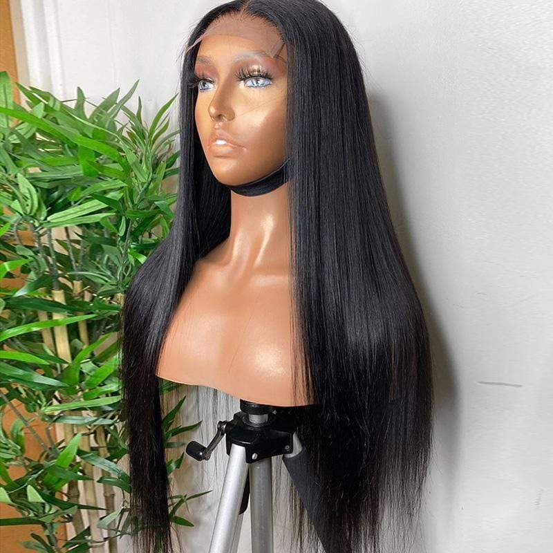 4x4 Lace Front Human Hair Closure Wigs Straight - wigirlhair