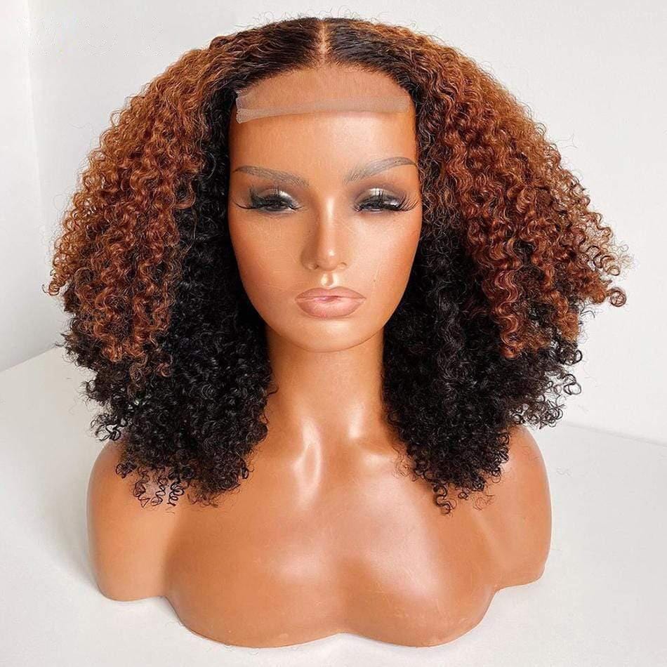 4X4 Water Curly Short Bob Hair Wigs with Baby Hair Remy Hair Frontal Wig-wigirlhair