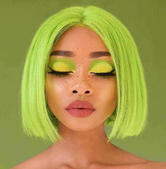 13X4 Colored Straight Hair Bob Wig Brazilian Short Lace Front Wig - wigirlhair