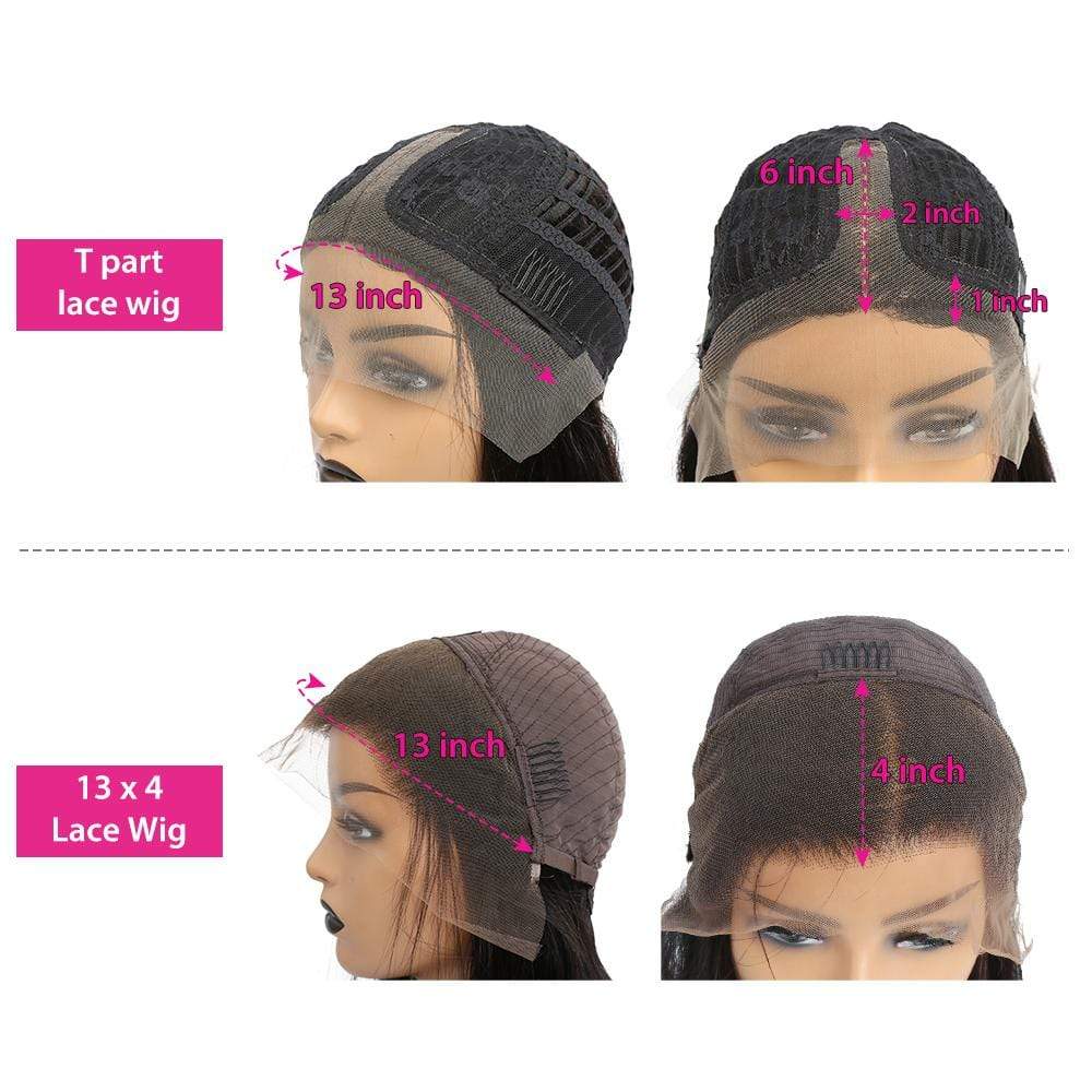 13x4/T Part Deep Wave Lace Front Wig Virgin Human Hair Pre-Plucked With Baby Hair-wigirlhair