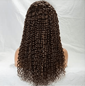 #4/27 Ombre Color Deep Curly Highlight Headband Wig Virgin Human Hair - wigirlhair