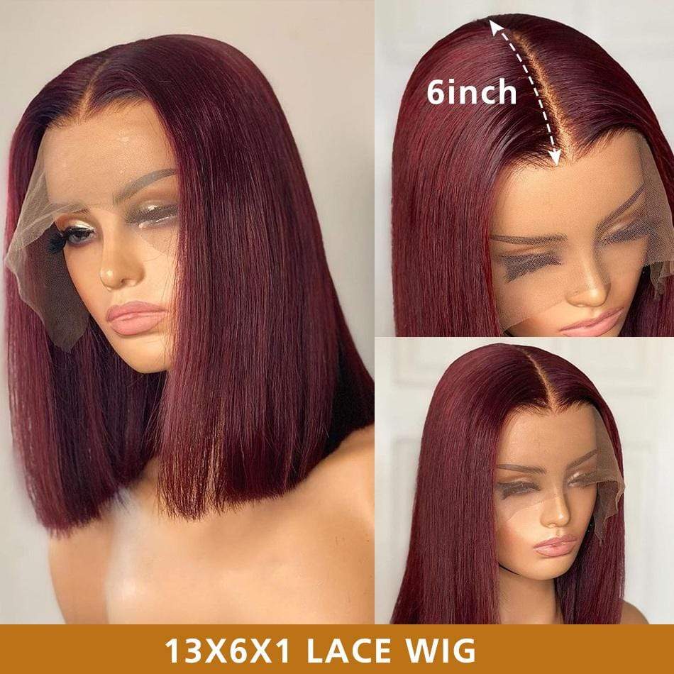 T Part 99J Pixie Cut Bob Wig Straight Virgin Human Hair-wigirlhair