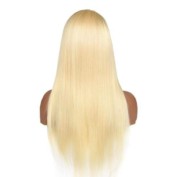 T Part #613 Straight Blonde Hair Lace Front Wig Virgin Human Hair - wigirlhair