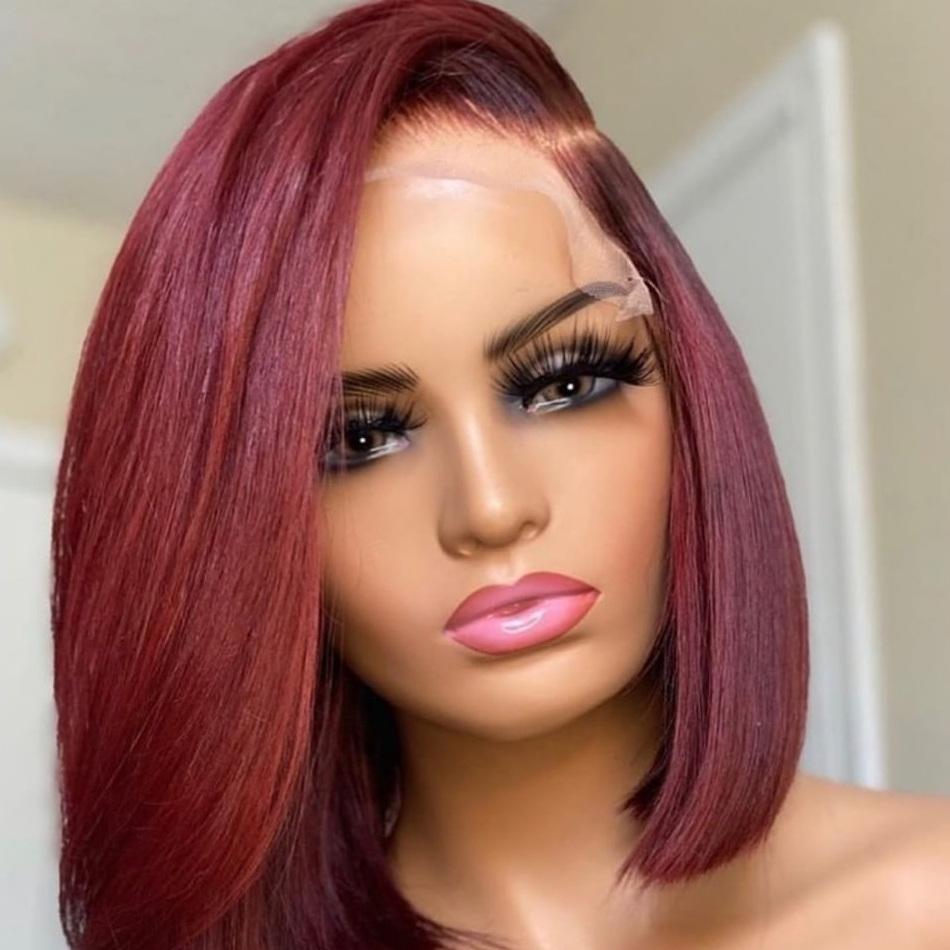 T Part 99J Pixie Cut Bob Wig Straight Virgin Human Hair-wigirlhair