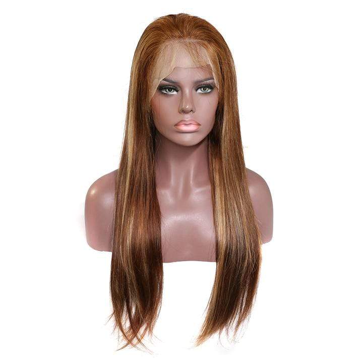 T Part #4/27 Lace Front Human Hair Wigs Brazilian Straight Frontal Wig - wigirlhair