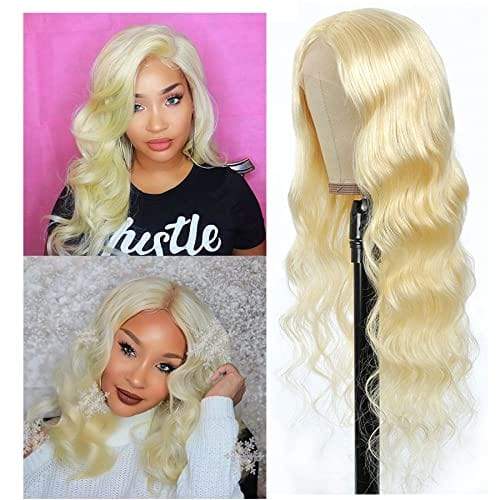 T Part #613 Deep Wave Blonde Hair Lace Front Wig Virgin Human Hair - wigirlhair