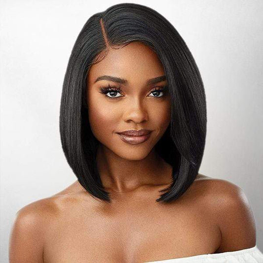 4x4 Bob Wig Straight Human Hair Wigs - wigirlhair