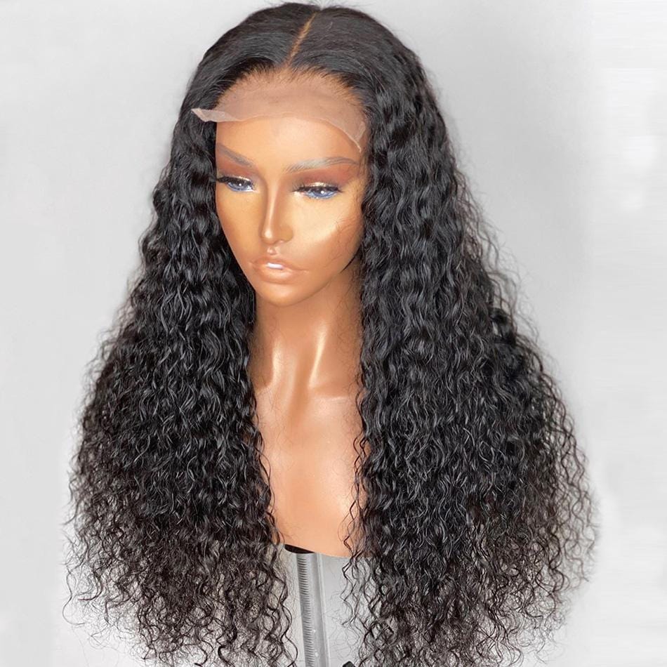 4x4 Lace Front Human Hair Clousre Wigs Deep Wave -p - wigirlhair
