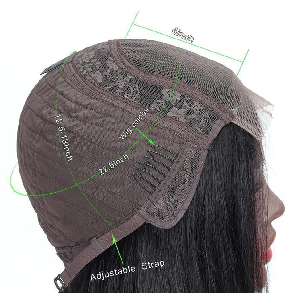 4x4 Lace Front Human Hair Clousre Wigs Deep Wave -R - wigirlhair
