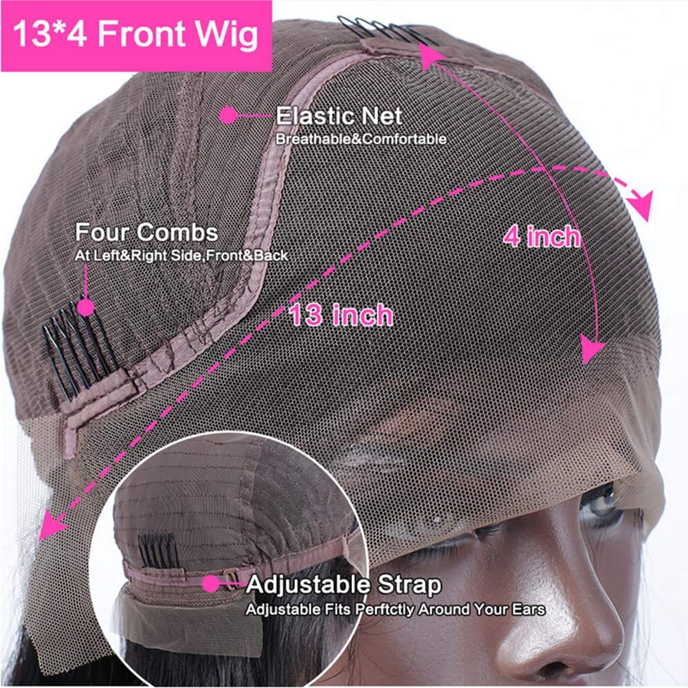 13x4 150% Bob Wig Straight Glueless Human Hair Silky Blunt Cut-wigirlhair