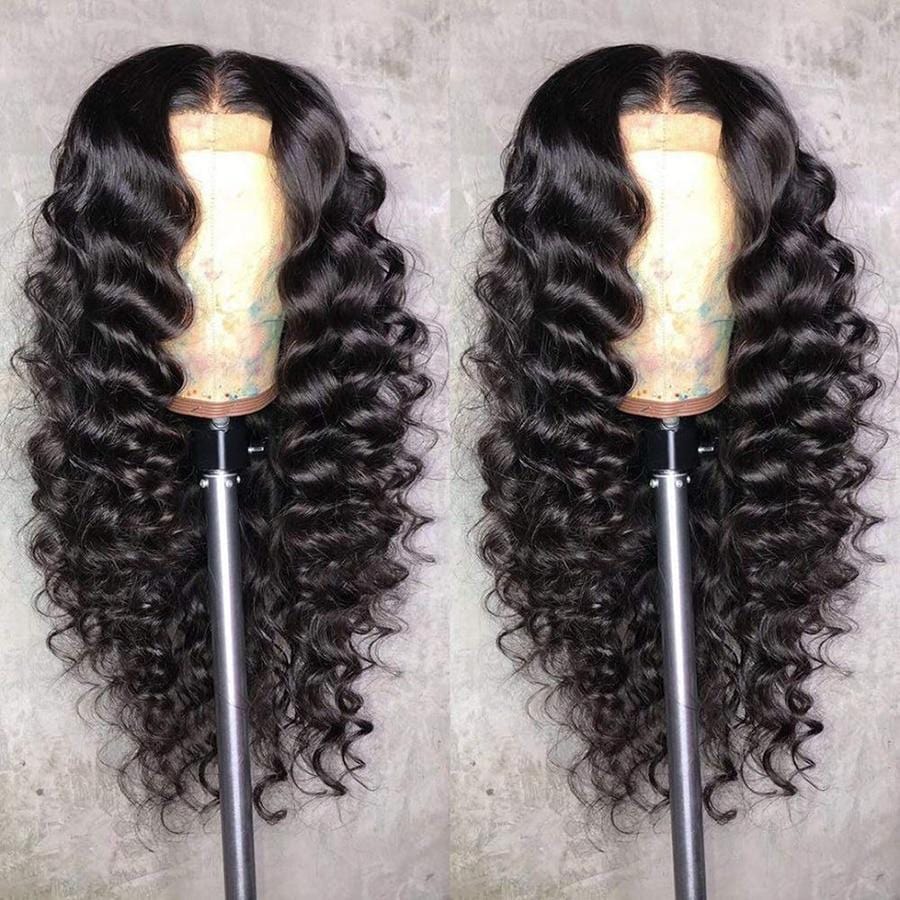 13x4/T Part Deep Wave Lace Front Wig Virgin Human Hair Pre-Plucked With Baby Hair-wigirlhair