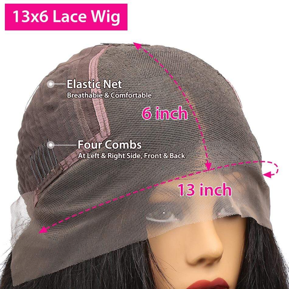 13x6 HD Transparent Lace Wig Virgin Human hair Deep Wave-wigirlhair