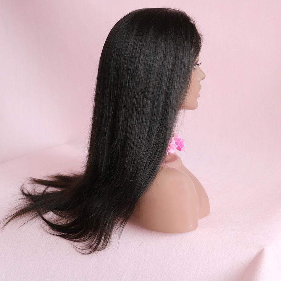 180% Straight 360 Lace Frontal Wigs Pre-plucked Human Hair Wig-wigirlhair