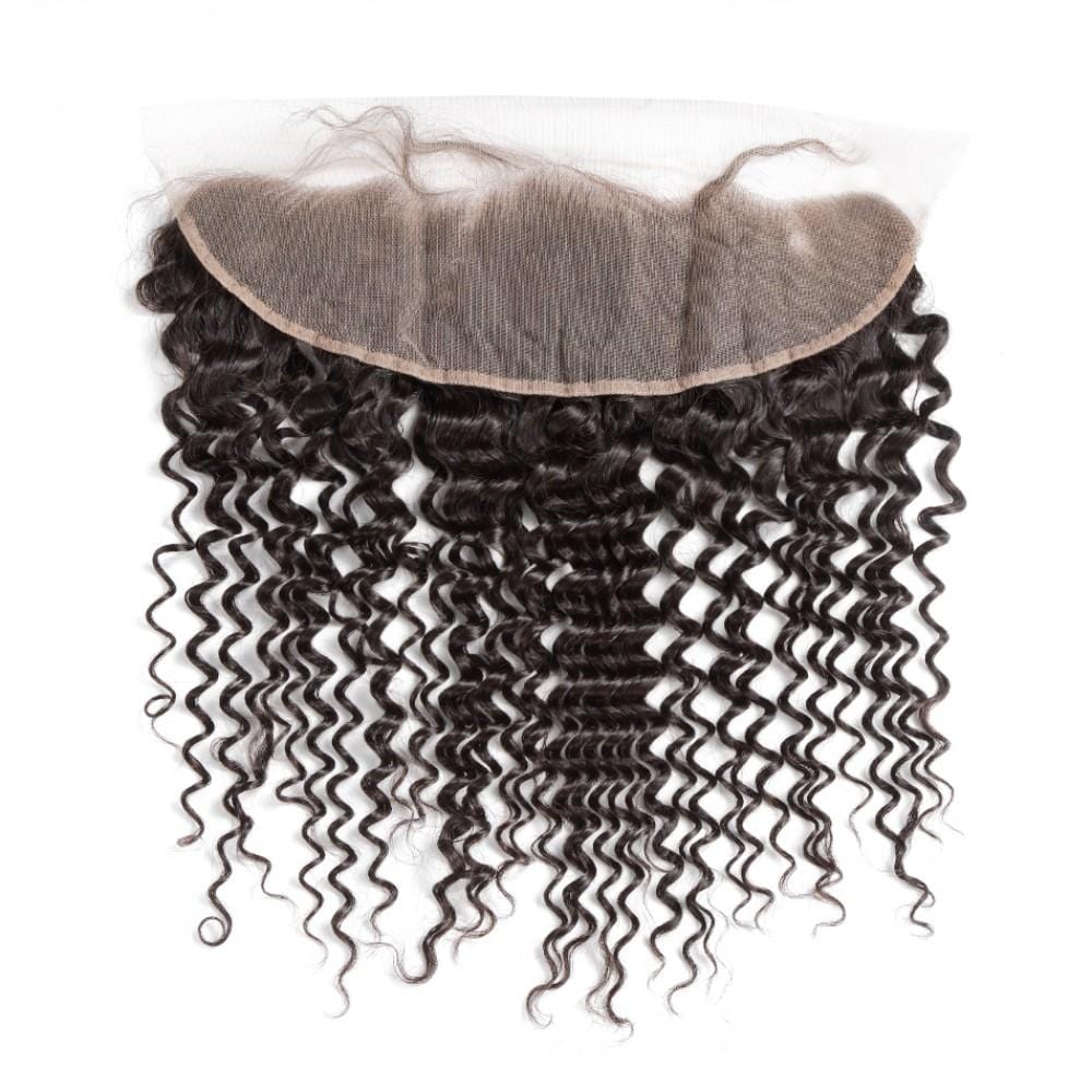 7A 4 Bundles Brazilian Hair With Frontal Deep Wave - wigirlhair