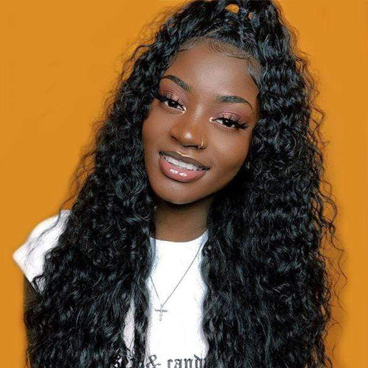 250% Deep Wave 360 Lace Frontal Wigs Pre-plucked Human Hair Wig-wigirlhair